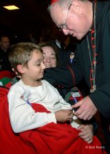 2013 Lourdes Pilgrimage - SUNDAY Cardinal Dolan Presents Malades Medals Pius X (48/71)